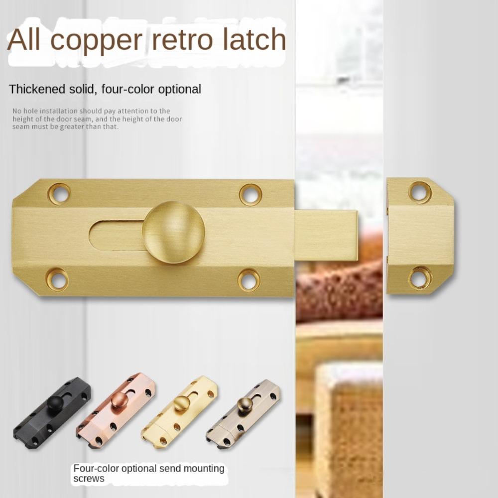 Solid Sliding Bolts A-type Door Lock Polishing Door Lock Simple Door Bolt  Door