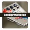 Balloon Kiss Lips Pattern Clear Shell for Samsung S24 S22 Ultra Plus S23 S1 S20 Fe A15 A16 A35 A34 A55 A54 A53 Shockproof Hard Pc Slim Square Cover