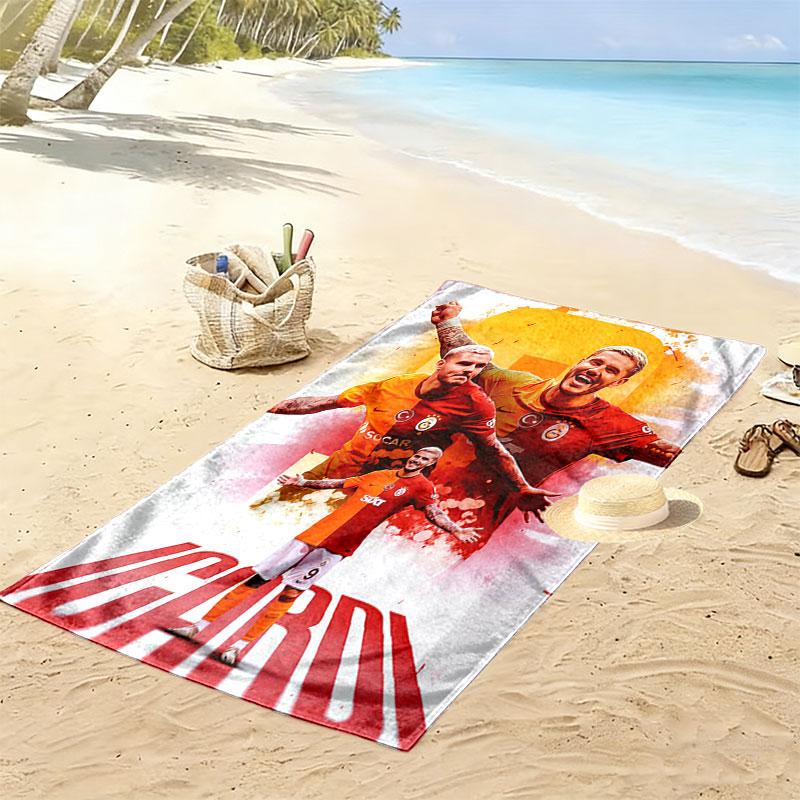 Galatasaray Forever Print Beach Towel, Large Soft Quick Dry Towel for Beach Camping Swimming