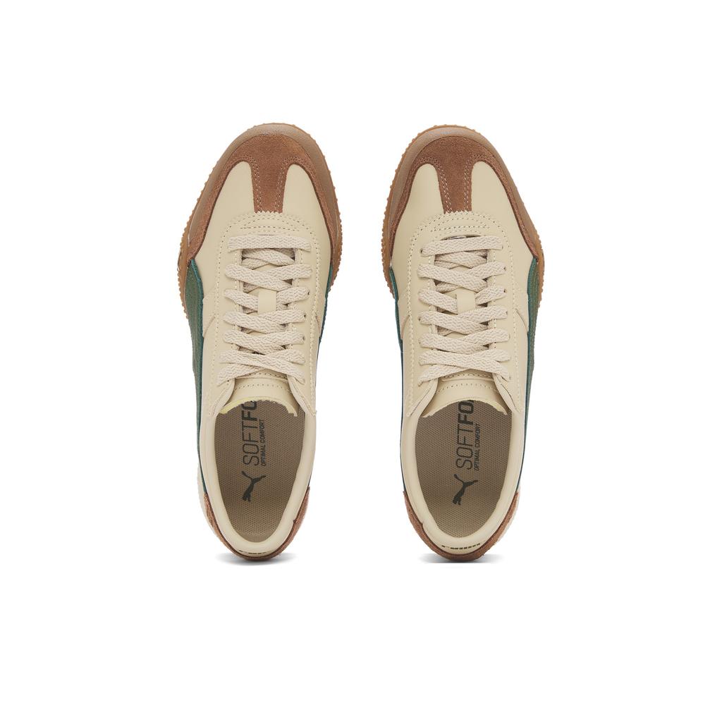 Puma Bella Ut Leather Fashion Versatile Comfortable Training Low-Top Casual Shoes Unisex Sneaker Brown Green 402186-07