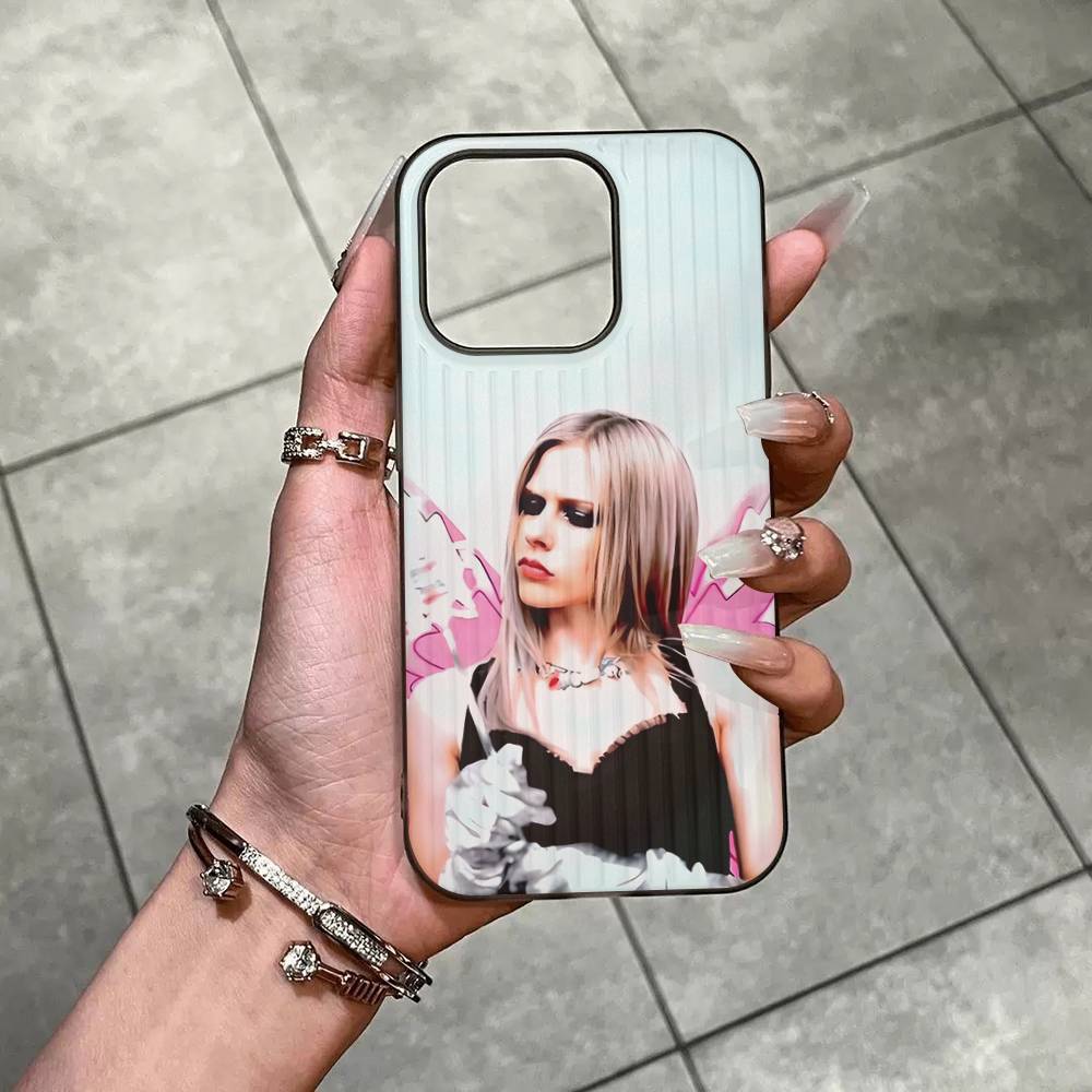 Avril Ramona Lavigne Phone Case For IPhone 16 15 17 Pro 11 12 13 14 Pro Max Plus Soft Ripple Silicone Cover Shell
