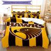 3pcs Football Team (45) Design Cover Set - HD Printed Bedding with 1 Cover and 2 Pillowcases - Perfect for Home and Dorm Decor