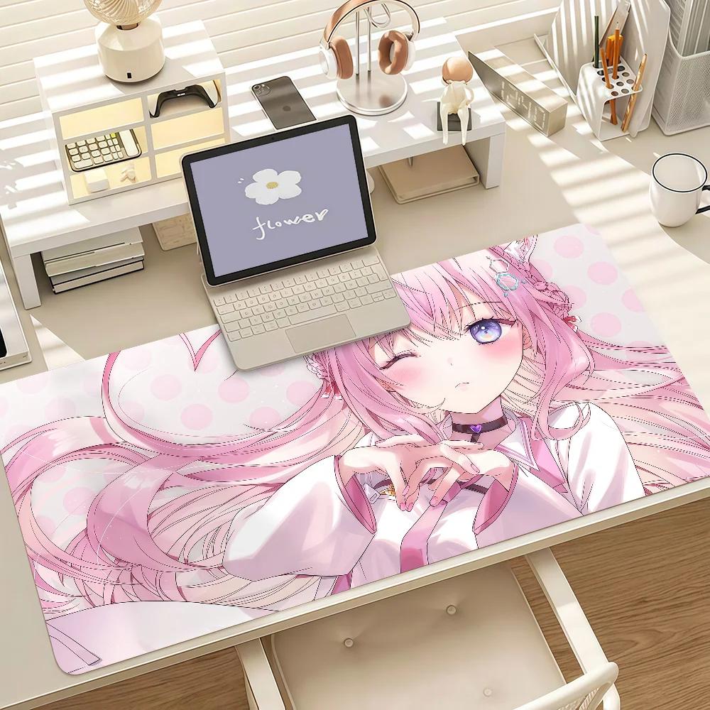 Virtual Idol Hakui Koyori Anime Gaming Mouse Pad Antislip Rubber Base Large Laptop Desk Mat For Office Home