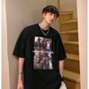 Männer Kurzarm T-Shirts Brief Grafik Druck Halbarm T-shirts Pullover T-shirt Casual Tee Mann Koreanische Casual Rundhals Retro Tops Für