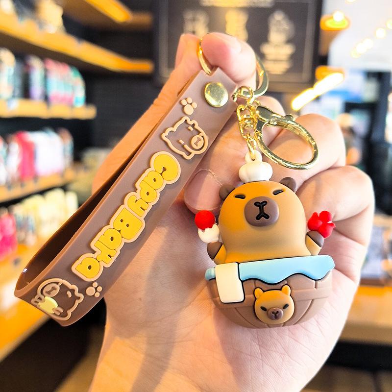 13th Generation Duckling Capibara Keychain Doll Machine Cute Dolphin International Children's Day Loong Boat Festival