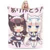 Nekopara  Soft Warm Blanket  Kids Plush Throw Blanket Novelty Bedroom Flannel Bedspread Sofa Bed Cover