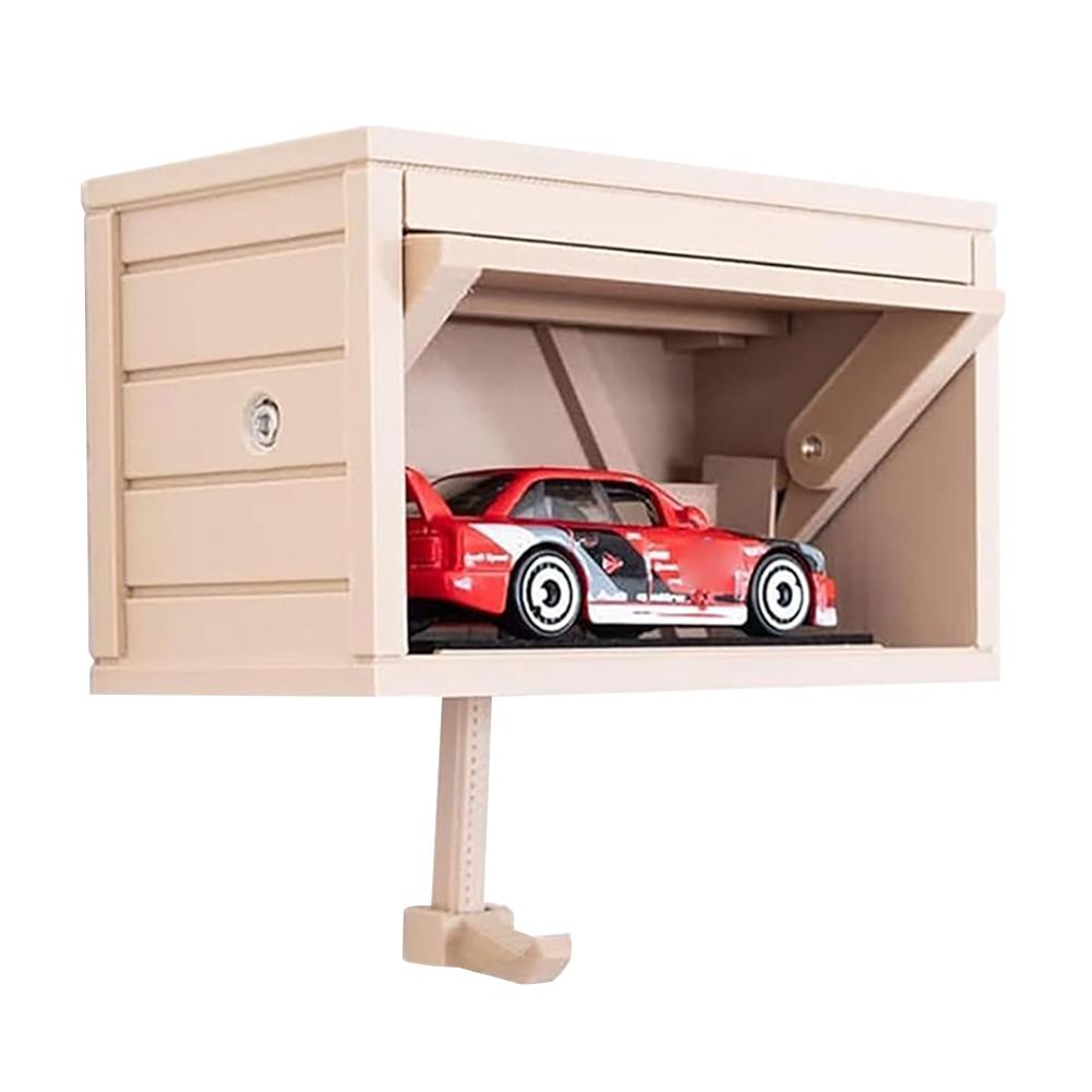 Creative 3D Printed Car Garage Key Holder With Opening Door Wall Mounted Keychain Storage Holder Easy Install Key Organizer Rack