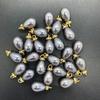 Lustrous Teardrop Imitation Pearl Pendant DIY Charm Jewelry Accessories