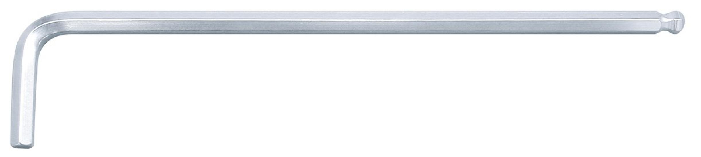 

HOZAN Ball Point Wrench, Hard Chrome Plated, Opposite Side Size: 6mm W-110-6