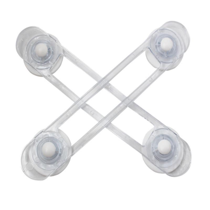 

Transparent Strap Baby Safety Cabinet Lock Children Kids Finger Protection Cabinet Refrigerator Door Lock Buckle Anti-pinch Lock
