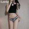 Perizoma europeo e americano Letrist Alphabet da donna, sportivo, fitness, senza cuciture, sexy, hot mom, T-BACK, pantaloncini di grandi dimensioni