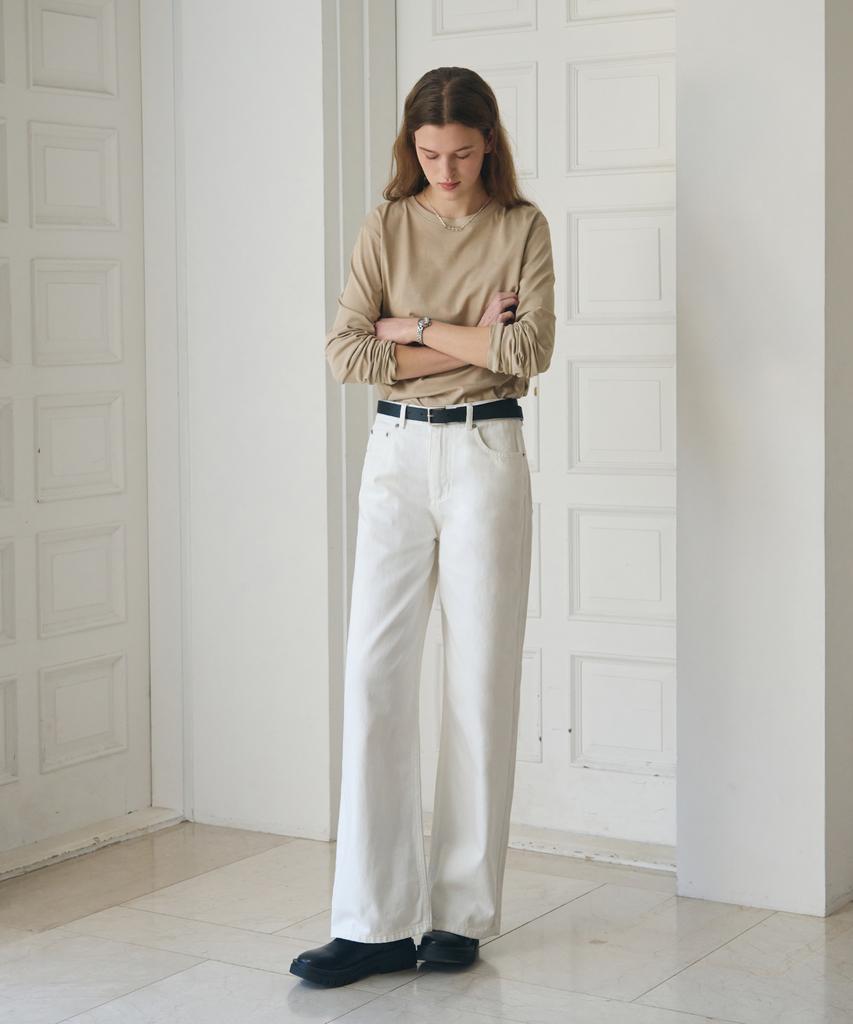 Deuloupisumeon Supima Silket Long Sleeve T-Shirt [White]