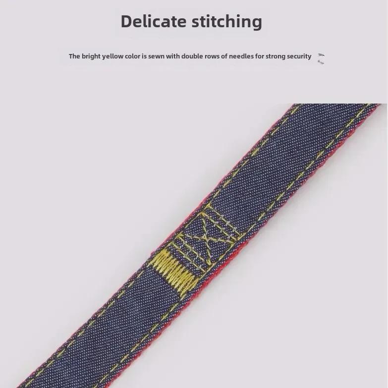 Denim Wear-Resistant Dog Leash & Harness for Small Dogs and Cats
