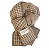 Women’s Fashionable Houndstooth Winter Scarf Thick Knit Soft Windproof Warm Black White Beige Brown Casual Comfortable Fit