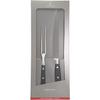 VICTORINOX Carving Set, Knife and Fork Set, Black, Professional-Grade Knives for BBQ and Steak Grilling, Grand Ma?tre, Forged, 7.7243.2
