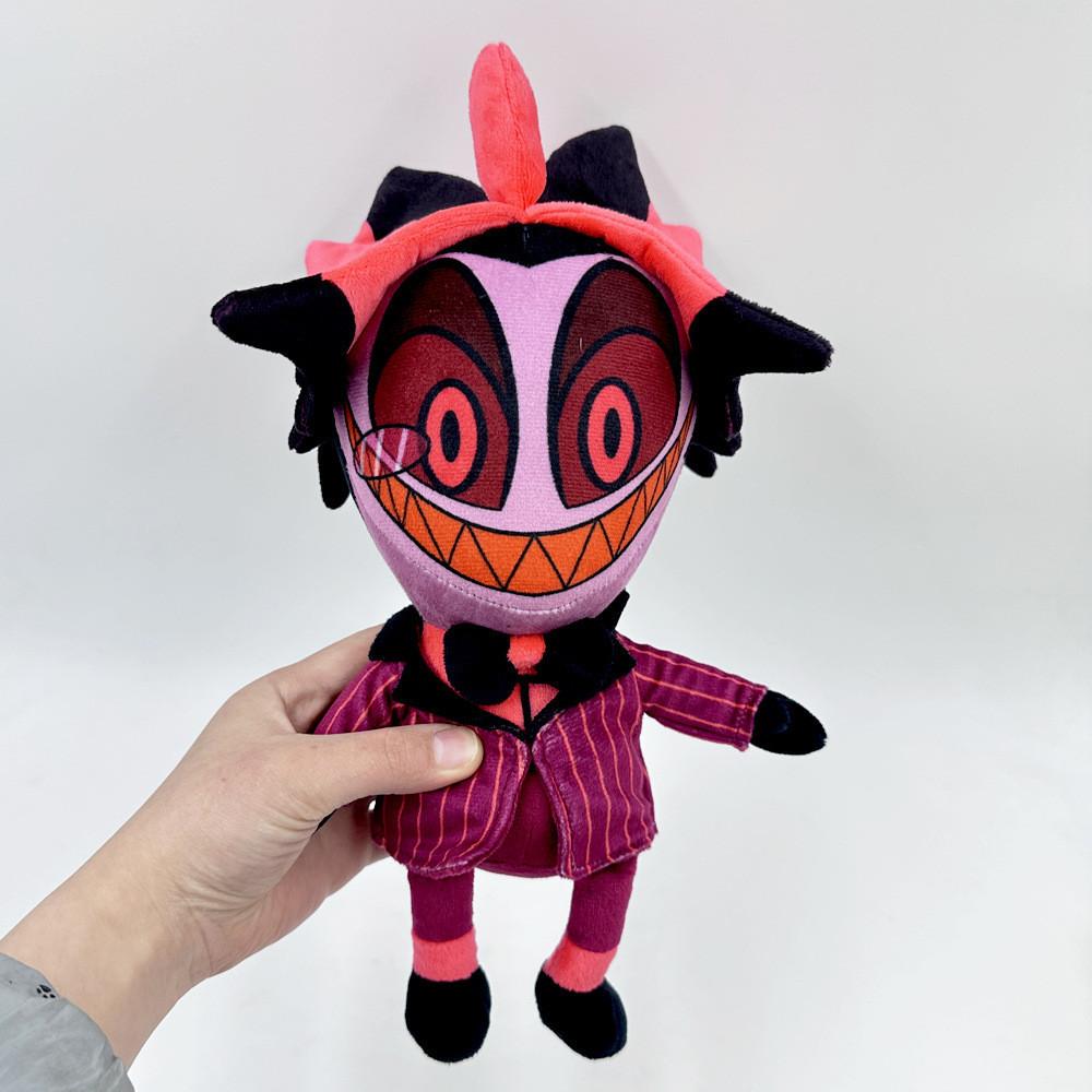 New Hazbin Hotel Plush Hell Hotel Stuffed Toy Doll Short Plush Animal Cartoon Character Pp Cotton Filling Pink Pig Angel Struthers Clown
