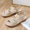 Summer Flat Sandals For Women Dressy Comfortable Sandal Womens Open Toe Ankle Strap Walking Shoes Holiday Wear Chalas Mujer