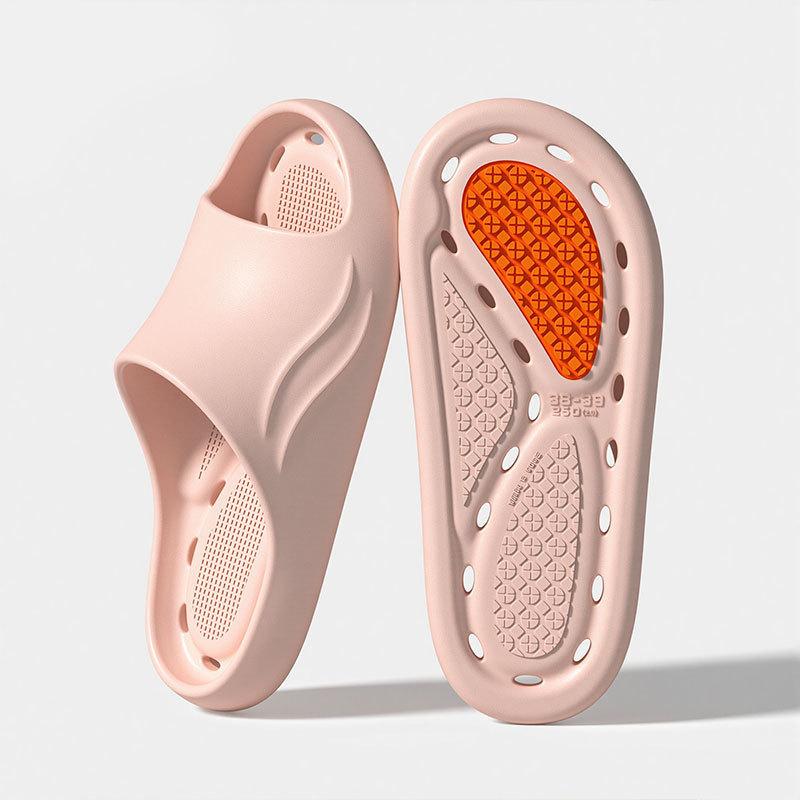 Anti Slip Water Leakage Slippers for Men's Indoor Home, Home Hotel Hollow Bathroom Slippers, Shower Slippers