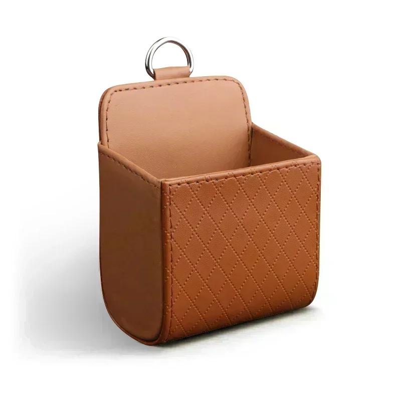 Car Interior Car Storage Bag Air Outlet Debris Bag Hanging Organizer Box Emblems For Mitsubishi ASX Lancer 10 Pajero Outlander