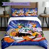 3pcs Duvet Cover Set (1*Duvet Cover + 2*Pillowcase, Without Core), Saint Seiya Print Bedding Set, Bedroom Decor, All‑Season, Birthday Gift