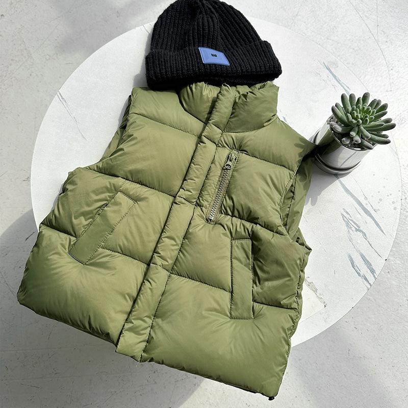 kids Winter Autumn Down Vest Coat Boys Girls  Warm Waistcoat Outerwear Clothing Infant Jacket Children White Duck Down Clothes