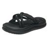 Niche design thick-soled slippers for women's summer wear, new with skirts, beach cool slippers