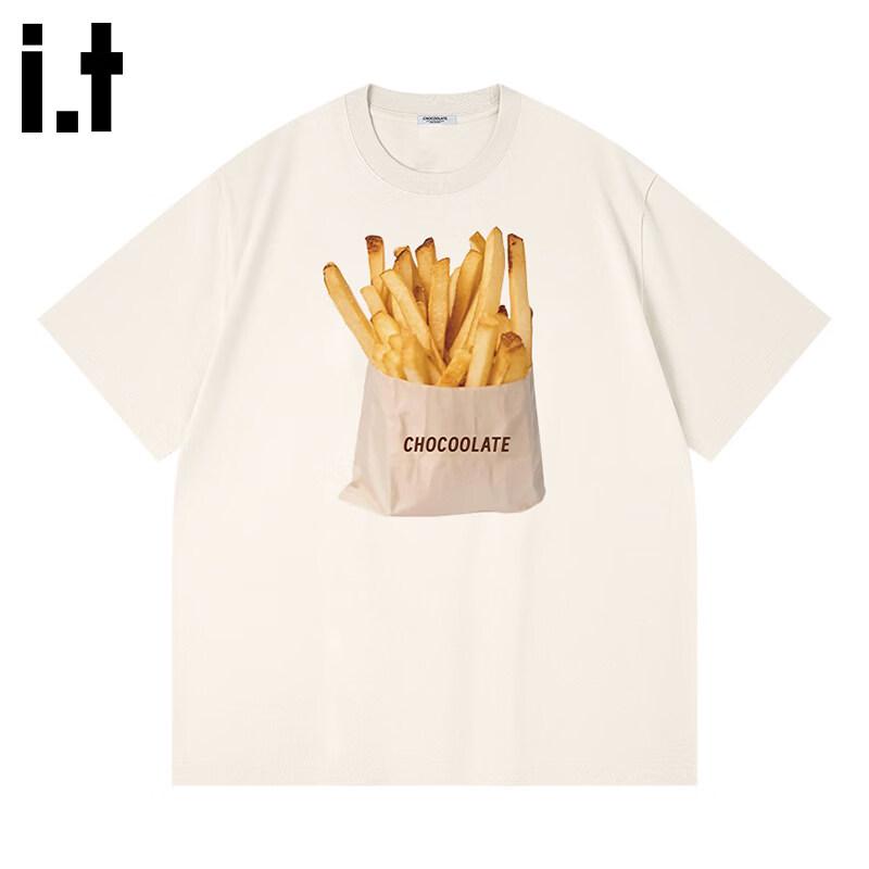 CHOCOOLATEit Fries Print Cotton T-Shirt