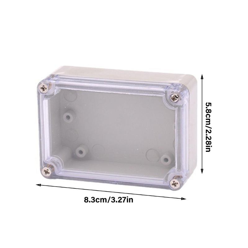 4pcs Weatherproof Junction Box Electronic Control Housing Plastic Box for Electrical Connection  In Home & Garden