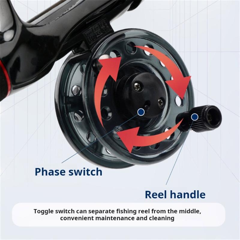Plastic Construction Fishing Reel With Fast Release Spool One Button Disassembly Alloy Gear Fishing Reel Ergonomic