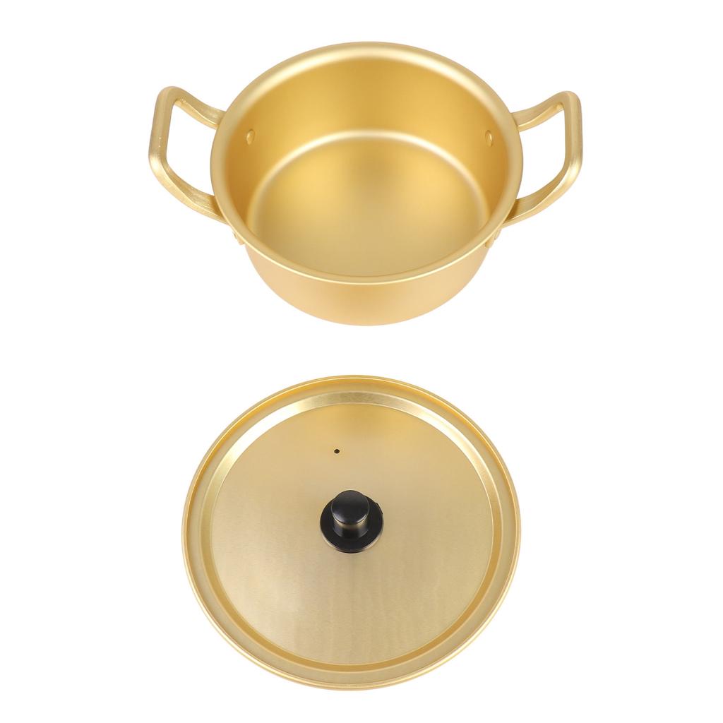Korean Ramen Noodle Pot Korean Yellow Aluminum Stockpot Instant Noodles Pot