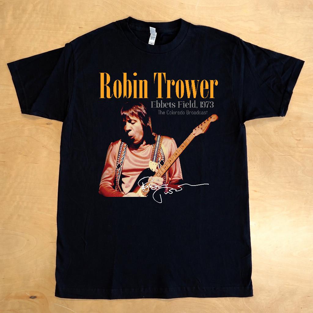 Robin Trower 1973 Black Signature All Size Shirt S