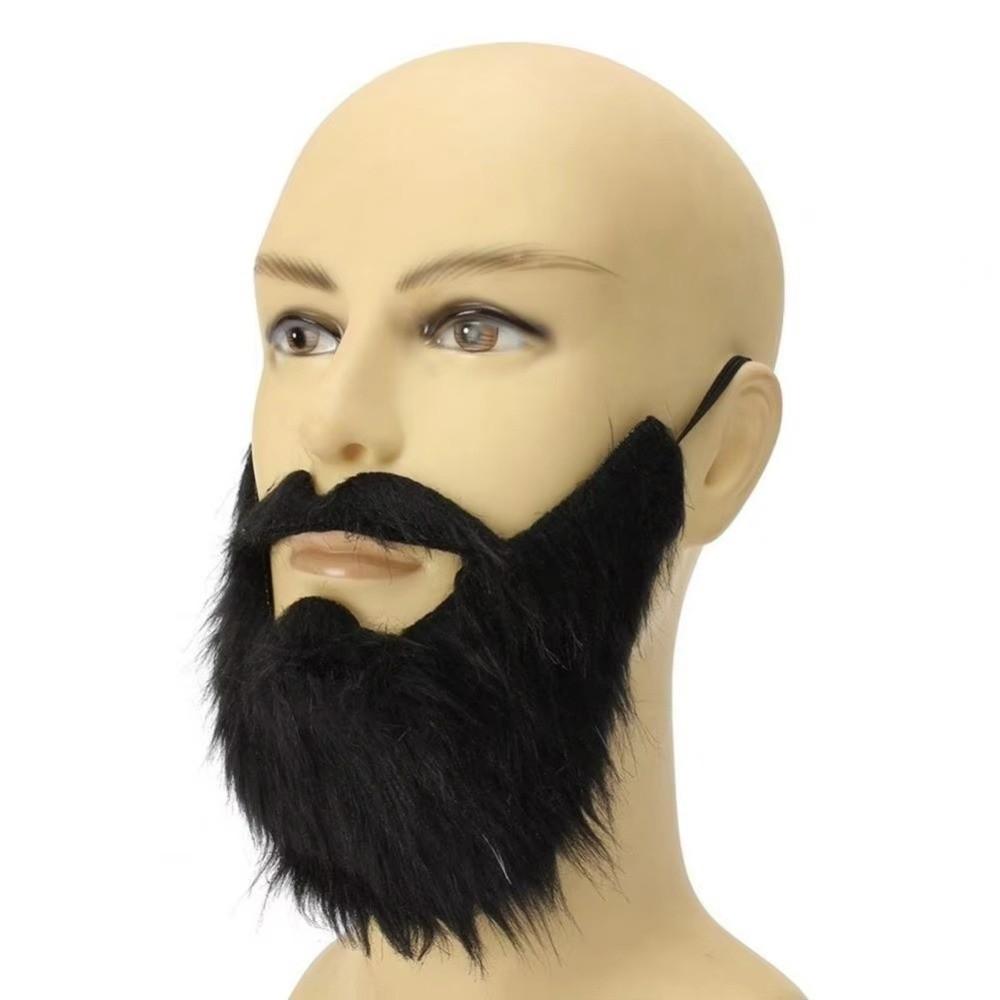 Elastic Band Costume Beard Soft Hair Facial Hair Props New Halloween Beard Halloween