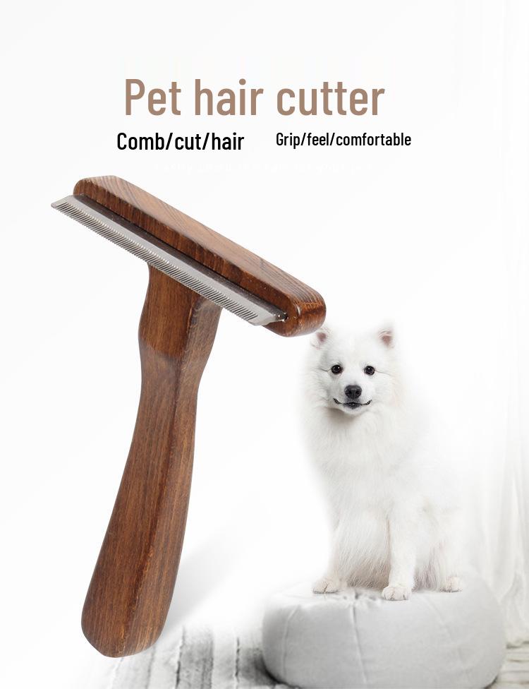 Pet Grooming Comb: Cat & Dog Hair Removal Tool for Loose Hair