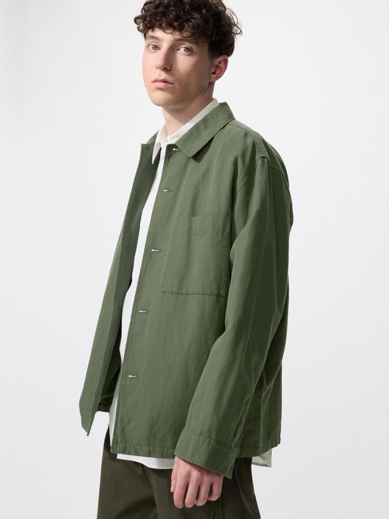Uniqlo Japan Cotton Linen Shirt Jacket