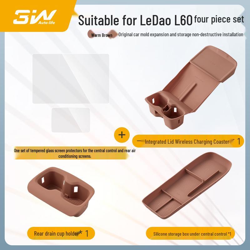 3W Tempered Glass Film for NIO L60 Central Control & Rear AC Screen (HD Protective Film)