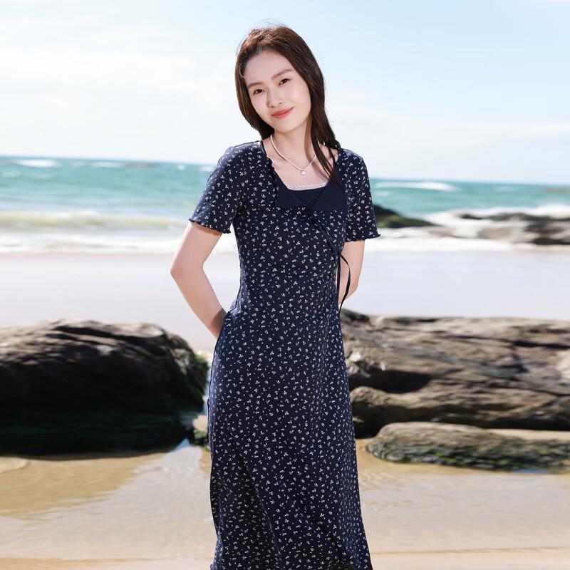 Sancai Plus Size Floral Midi Dress