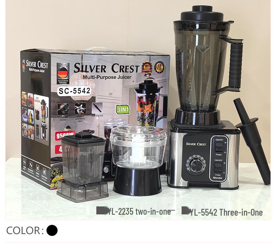 2-in-1 High-Speed Blender & Mixer: Hot Model for Smoothies, Soy Milk, Juicing, Baby Food, & Meat Grinding