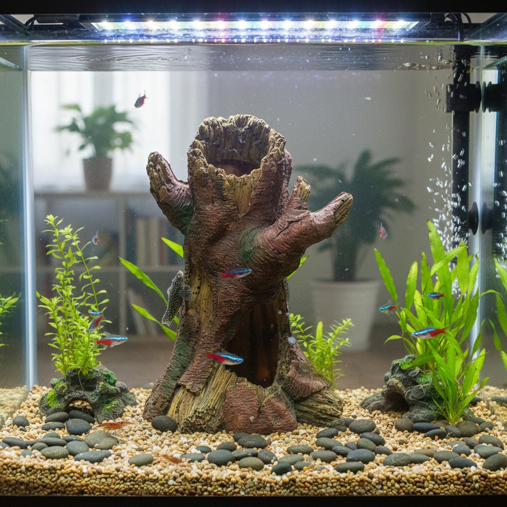 Resin Driftwood For Aquarium Terrarium Decor Natural Look Hiding Cave Aquatic Plants Landscape For Fish Reptiles Home Decor