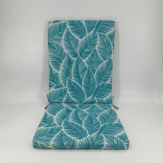 Yousheng Rocking Chair Cushion 18 Inch X 19 Inch Floral Seat Cushion with Straps Rain-Proof Fade Resistant Back Seat Cushion for Outdoor Dining Chair