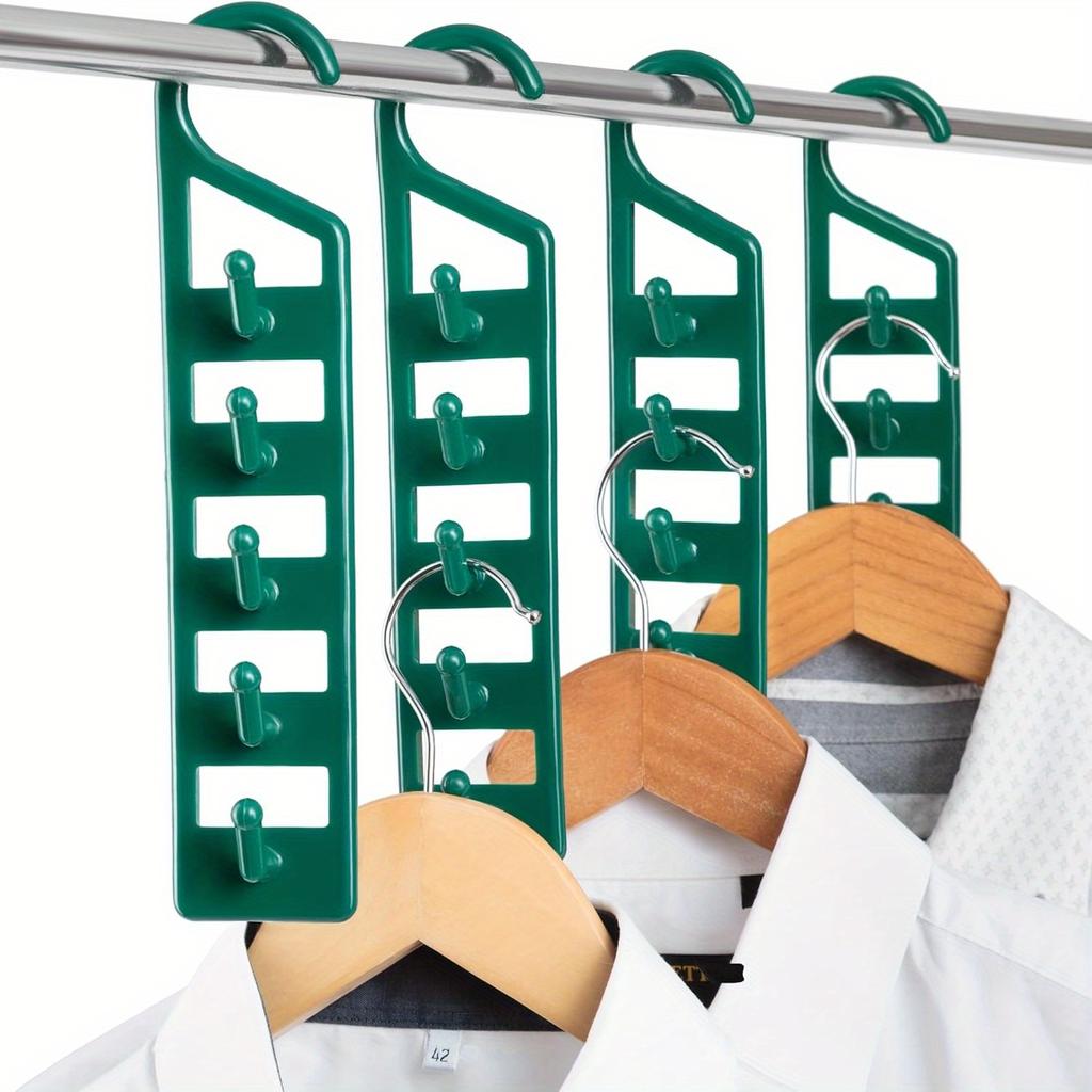 Space-Saving Heavy Duty Plastic Hangers 1pc, Multi-Purpose Closet Organizer for Jeans, Pants, Shirts & Sweaters