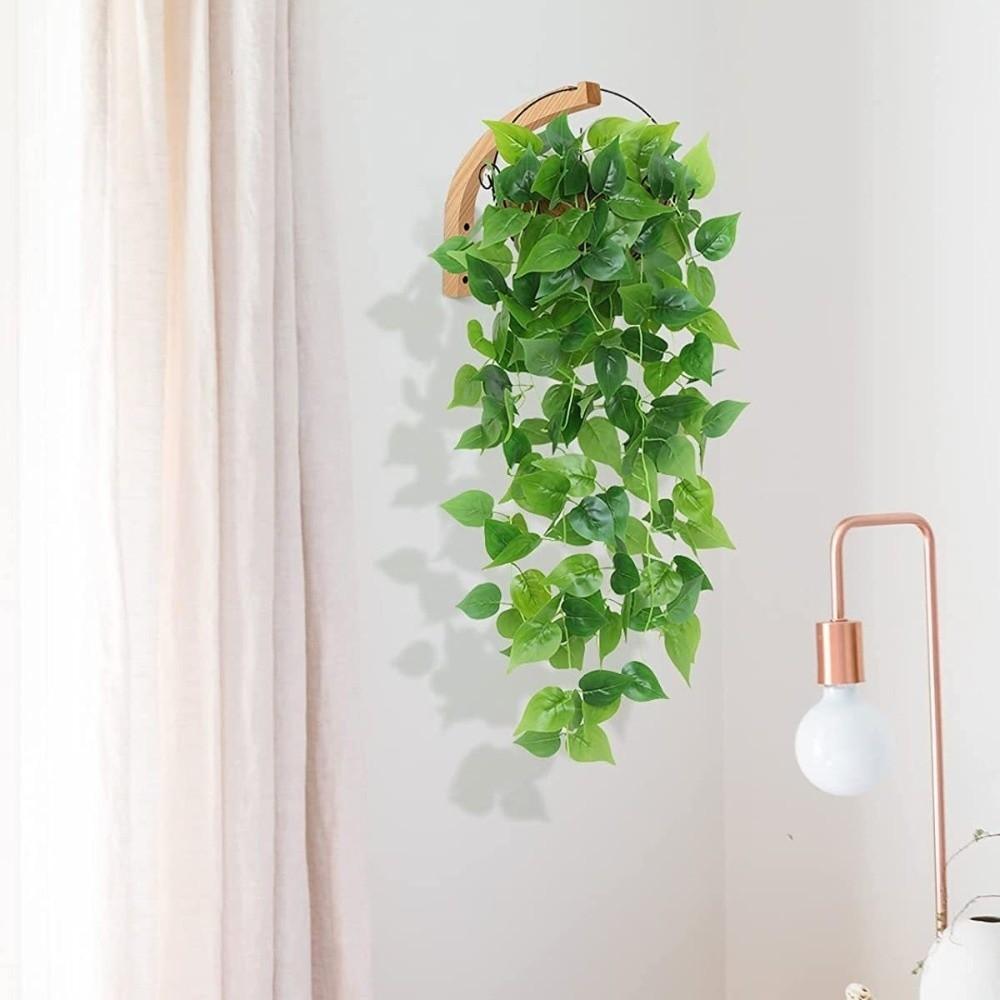 2PCS Wall Mounted Wooden Plant Hanger Farmhouse Style Hanging Flower Pot Hook  Indoor Outdoor