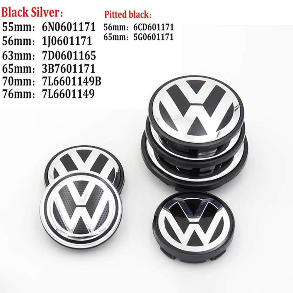 For Volkswagen 4pcs 55mm 56mm 65mm 70mm Car Wheel Center Hub Caps Cover for VW Volkswagen Golf Polo Passat Touran CC B5 B6 B7 Jetta accessories AVZ1