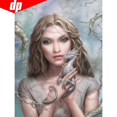 Pittura diamante 5D Bellezza Diamante Ricamo vendita Diamante Mosaico Punto croce Immagine completa e rotonda