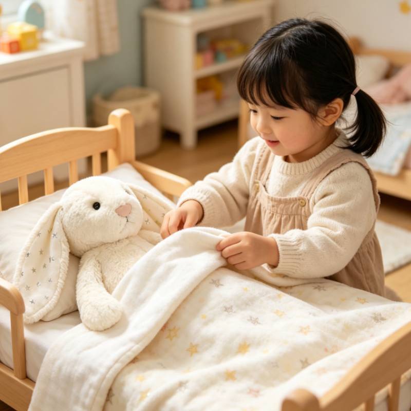 Jc Plush Rabbit Toy With Starry Ears For Kids Gift And Collection