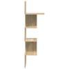 Wall Shelf Wall Mount Brown 32 x 21 x 107 cm Particleboard