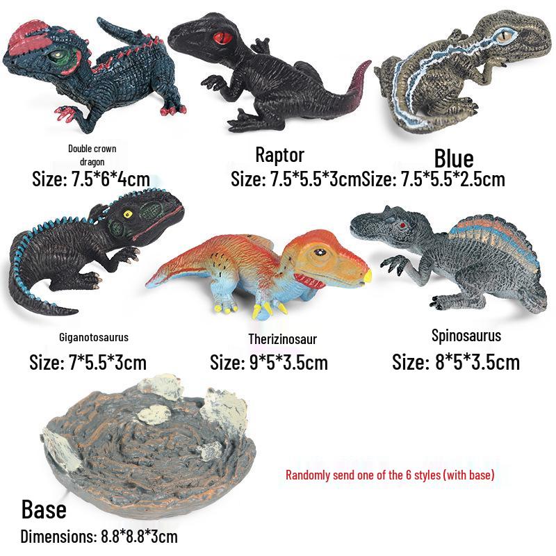 Jurassic Dinosaur Baby Models: Realistic T-Rex & Velociraptor Toy Set