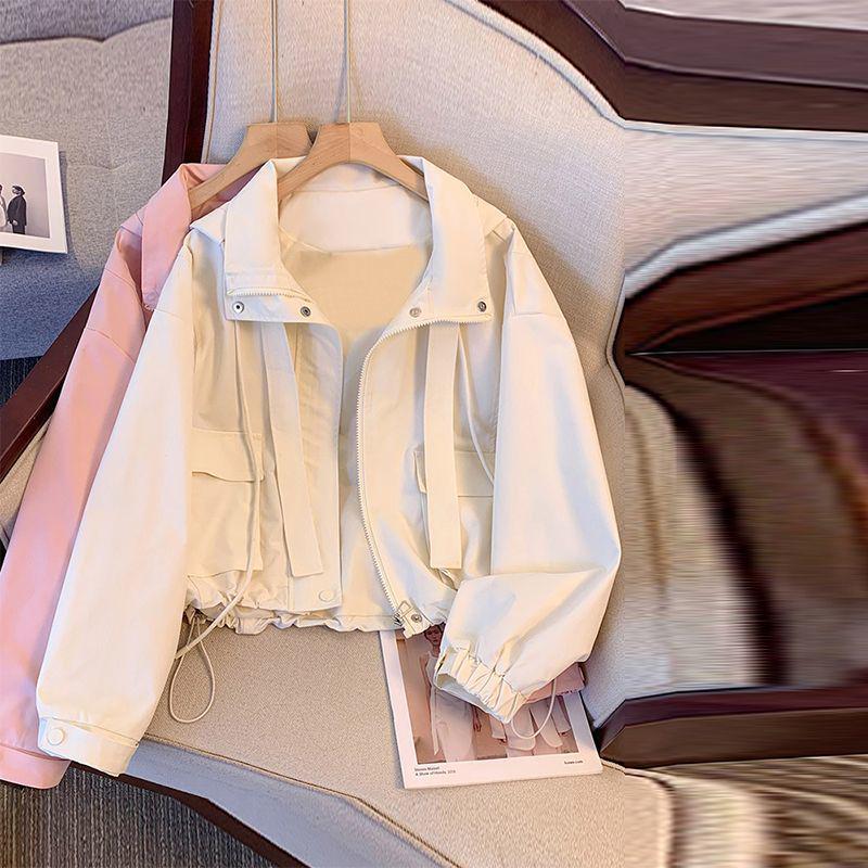 Women's Spring/Autumn 2025 Hooded Jacket - Stylish, Loose-Fitting, Lightweight Casual Workwear.