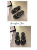 2023 Women's Summer Rhinestone Chain Flip Flops: Stylish Wedge Heel Sandals for Beach Vacations
