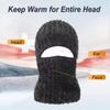 Thickened Warm Knitted Balaclava Hat Windproof Earflap Cap New Pullover Cap