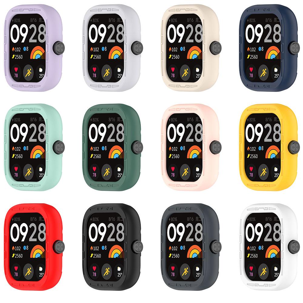 Silikon-Uhrenarmband + Schutzhülle Für Redmi Watch 4 Armband Armbandband Riemen Stoßfeste Displayschutzhülle Hülle